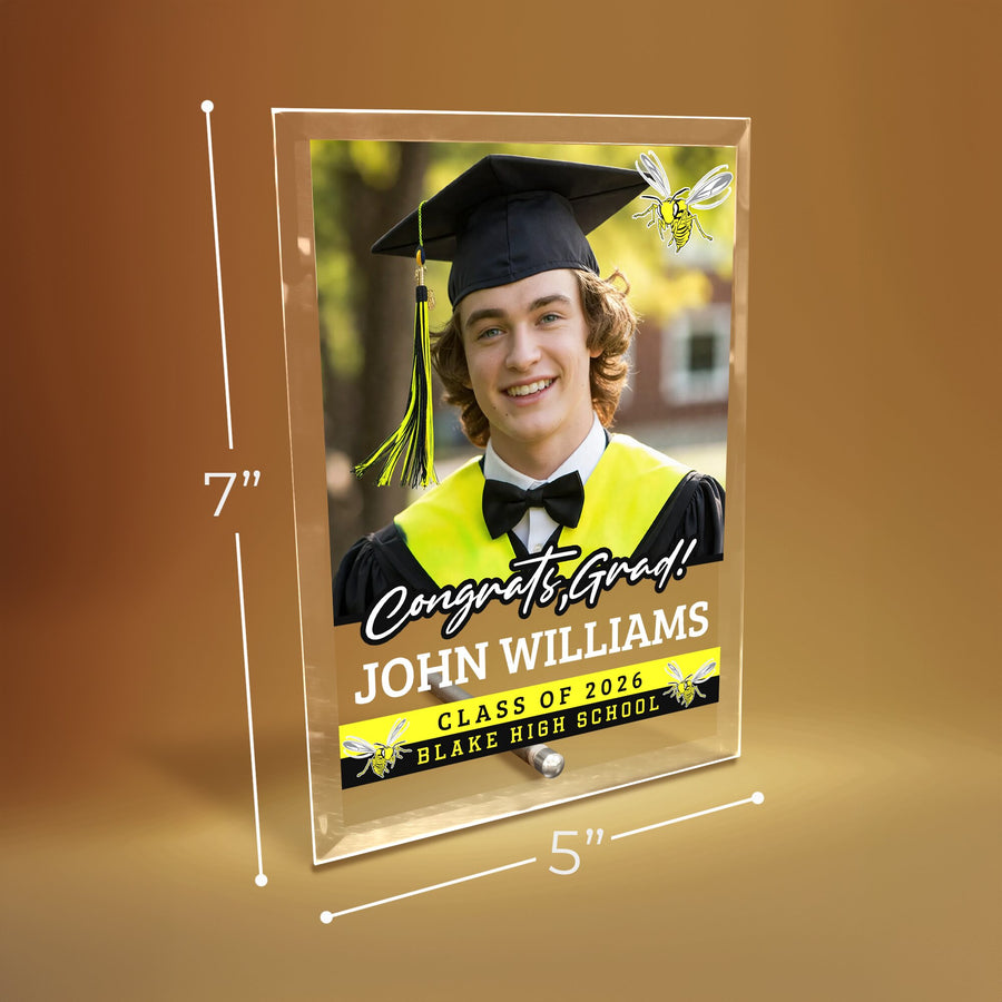 Blake High School Glass Plaque Design 2