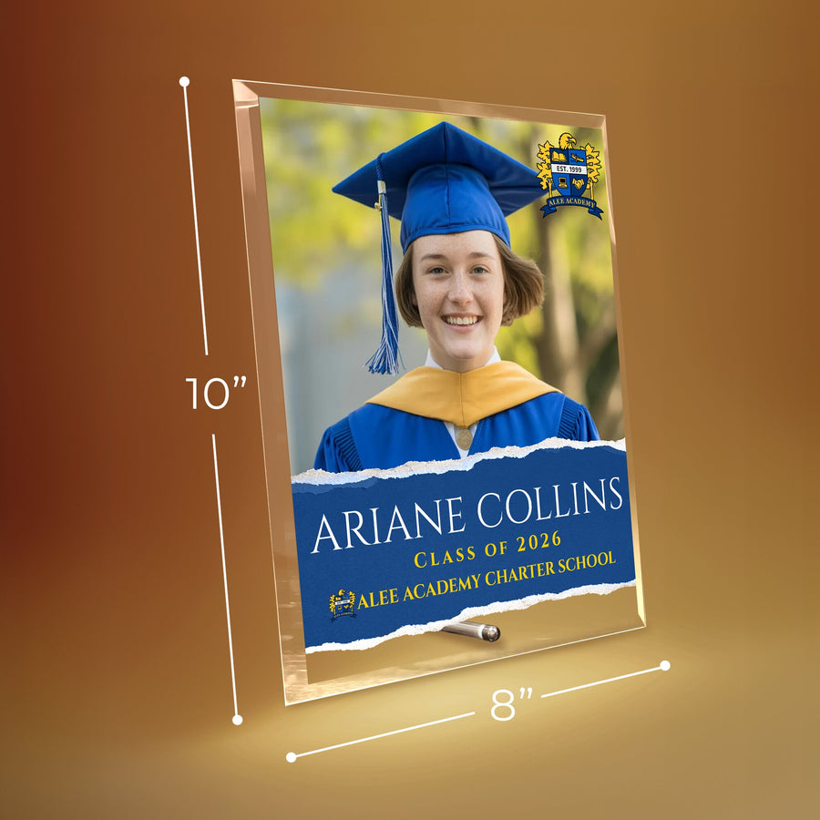 Alee Academy Charter School Glass Plaque Design 3