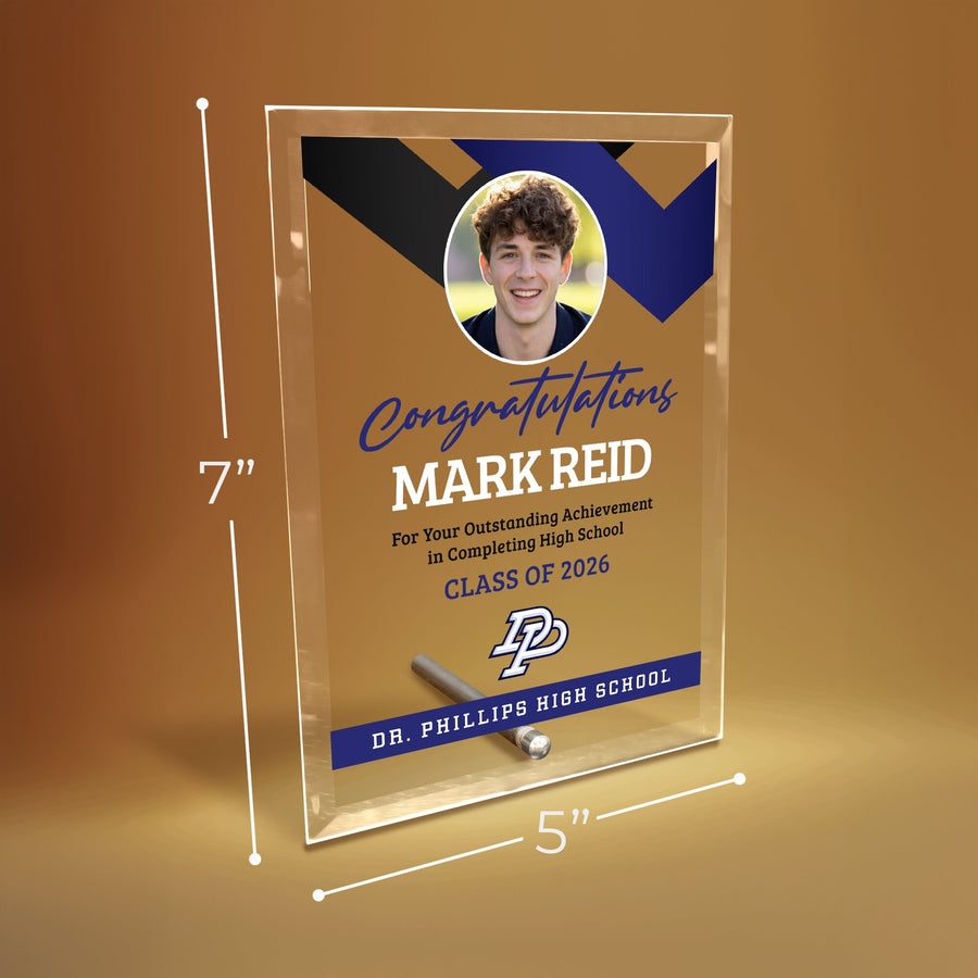 Dr. Phillips High School Glass Plaque Design 1