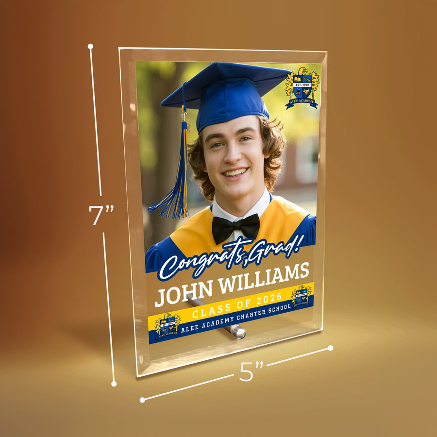 Alee Academy Charter School Glass Plaque Design 2