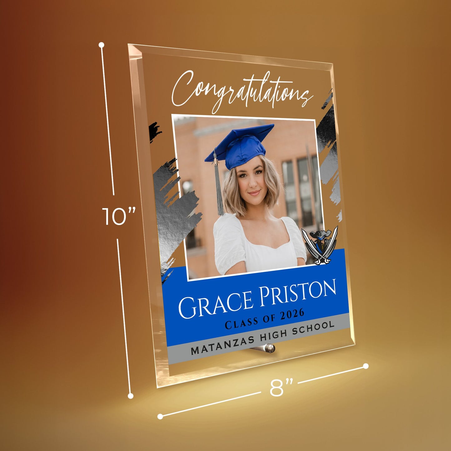 Matanzas High School Glass Plaque Design 5