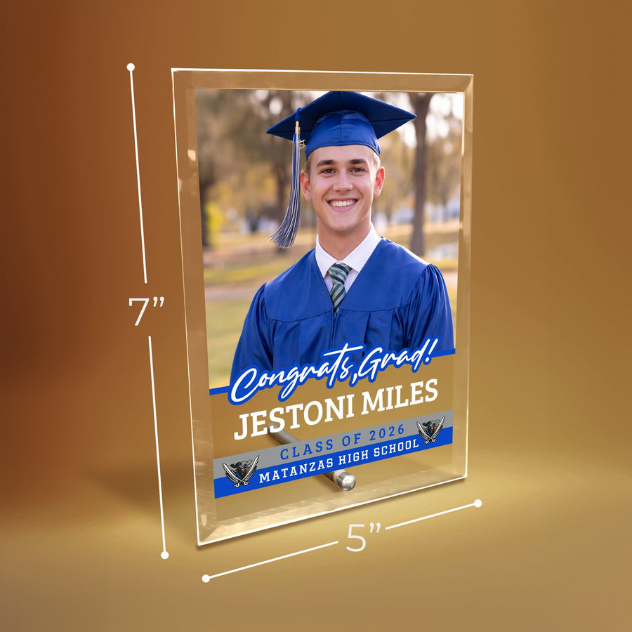 Matanzas High School Glass Plaque Design 2