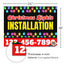 Christmas Lights Installation Yard Sign Design 1