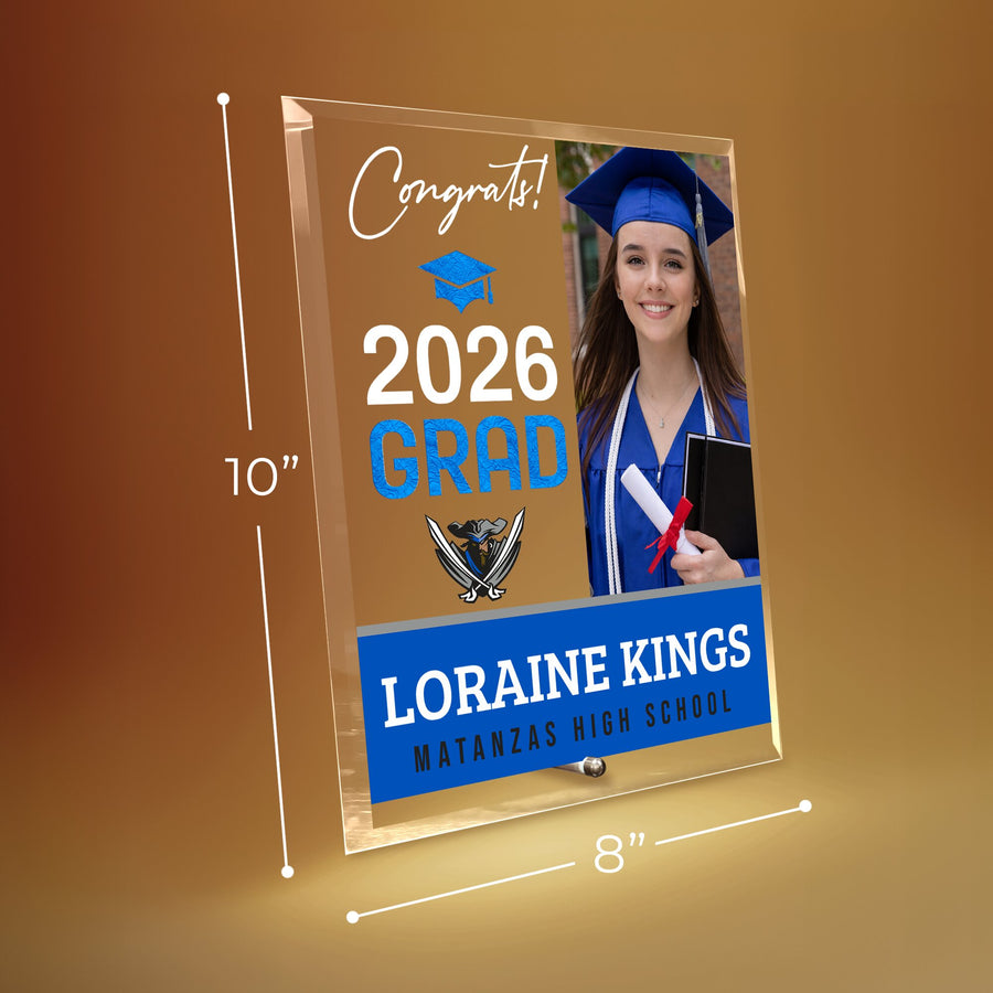 Matanzas High School Glass Plaque Design 4