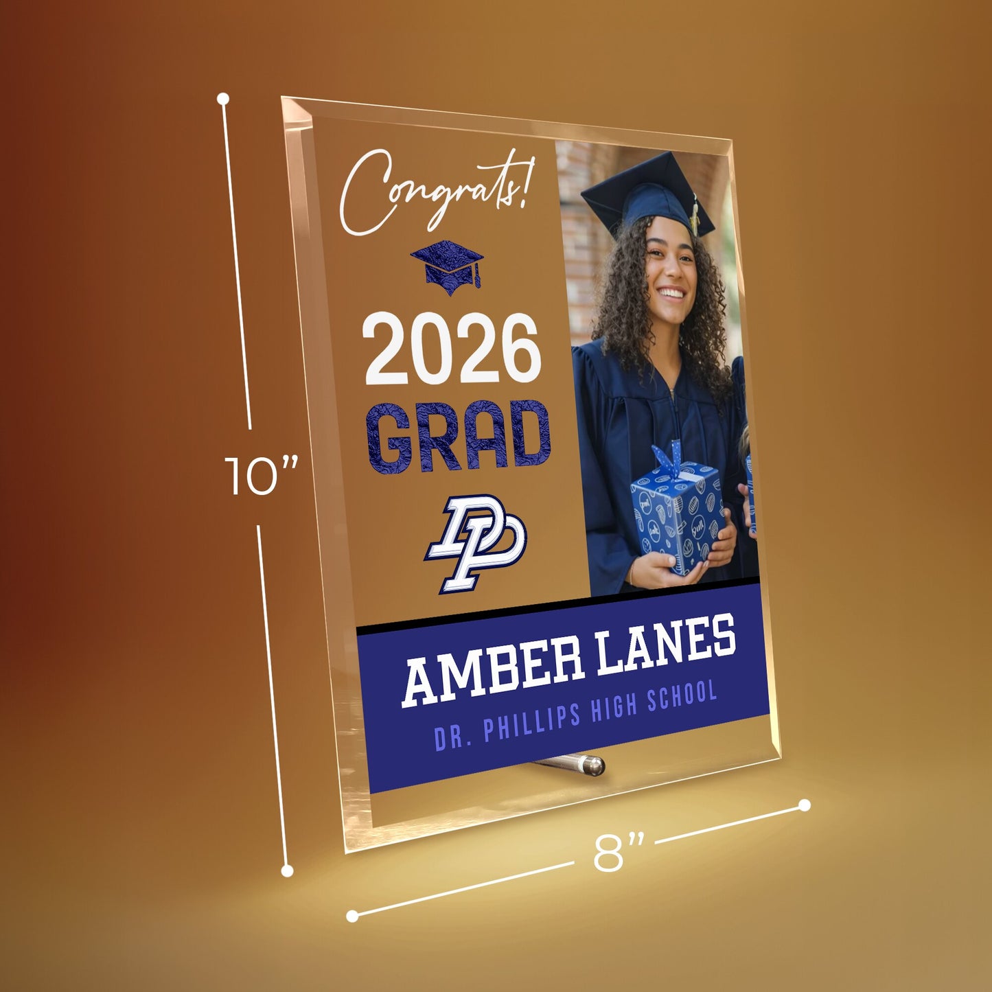 Dr. Phillips High School Glass Plaque Design 4
