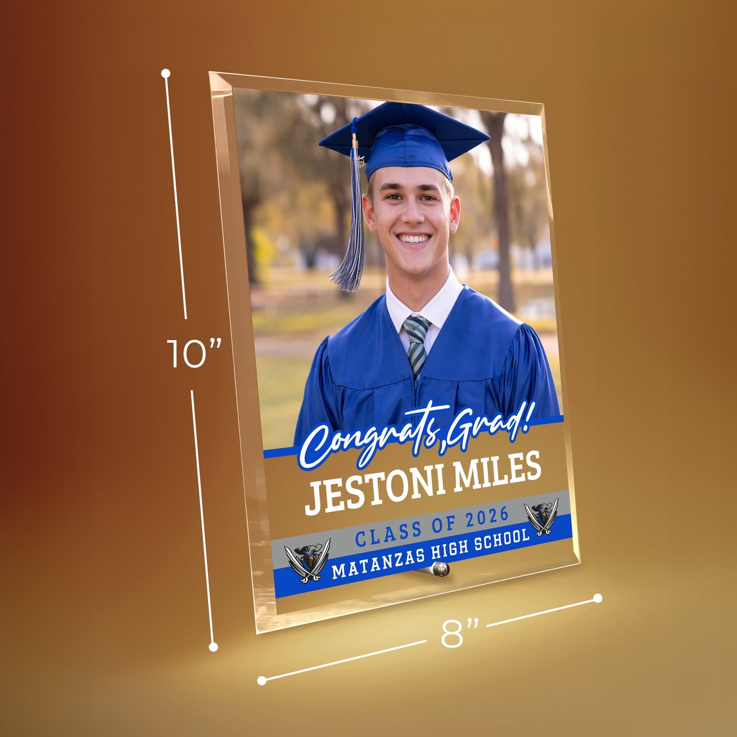 Matanzas High School Glass Plaque Design 2