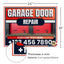 Garage Door Repair Yard Sign Design 2 -  BFS-GRGDR-24X18-DS-D2-BFS-GRGDR-24X18-SS-D2