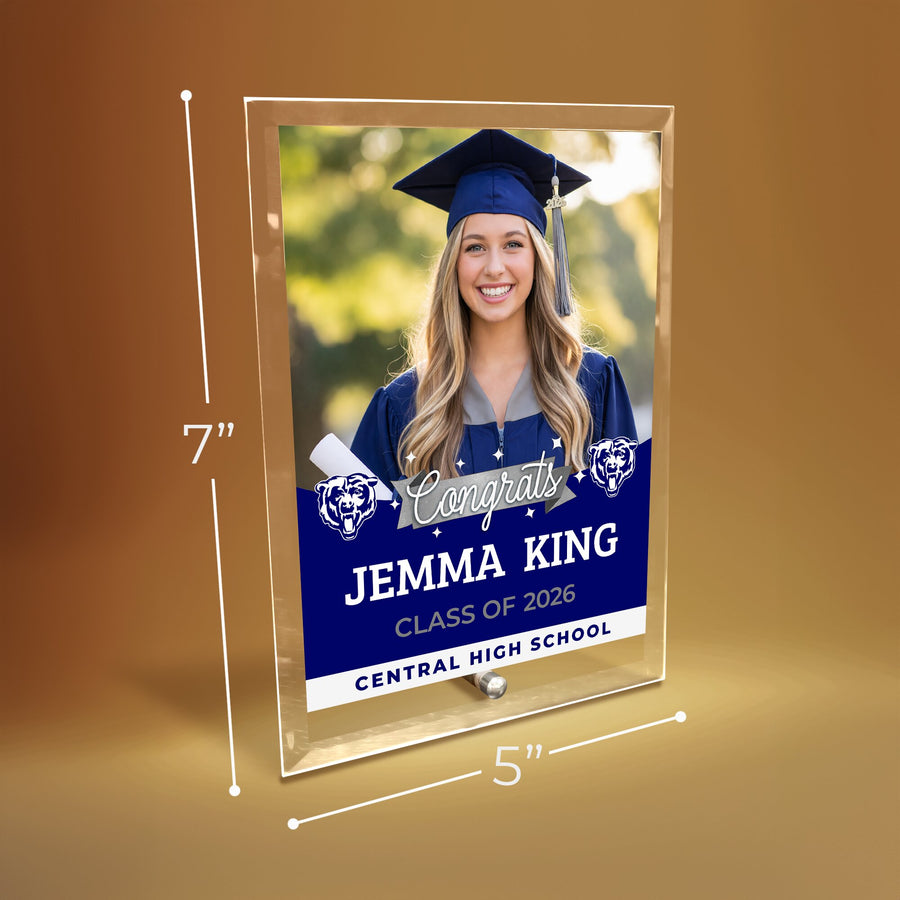 Central High School Glass Plaque Design 6