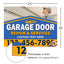 Garage Door Repair Yard Sign Design 5