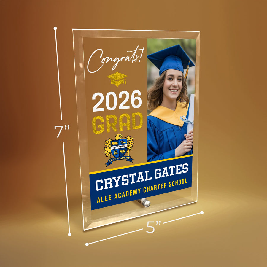 Alee Academy Charter School Glass Plaque Design 4