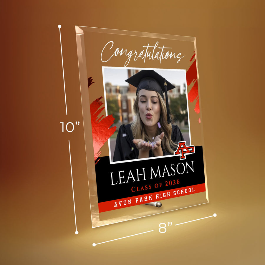 Avon Park High School Glass Plaque Design 5