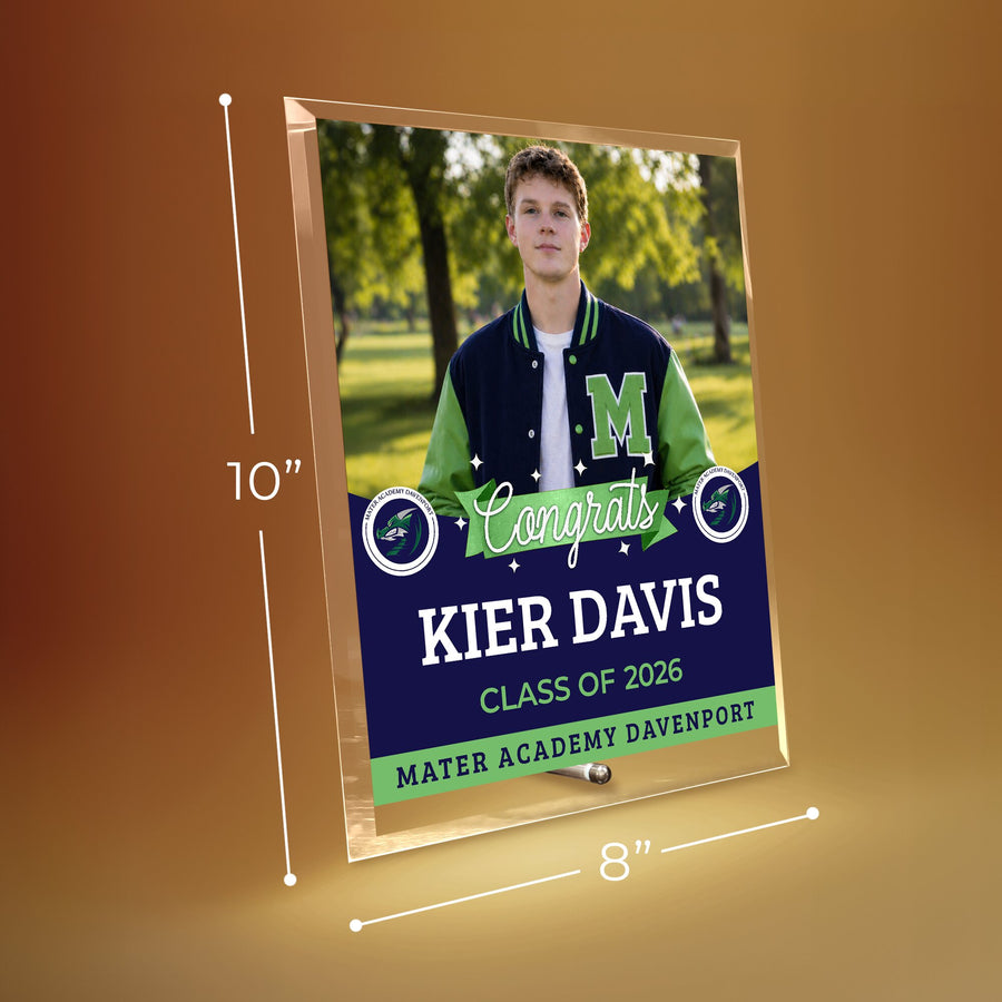 Mater Academy Davenport Glass Plaque Design 6