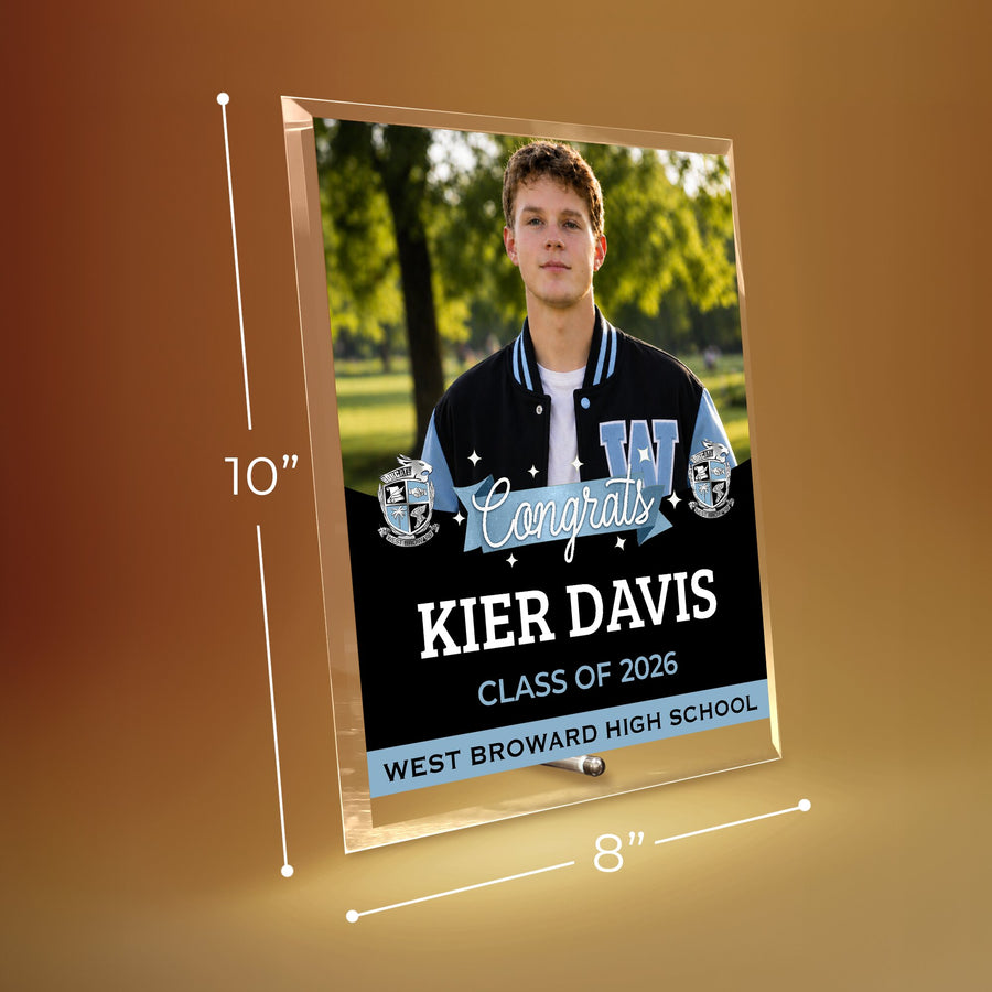West Broward High School Glass Plaque Design 6