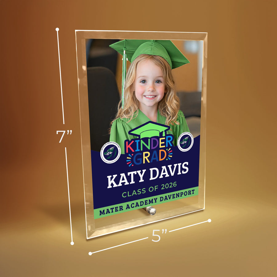 Mater Academy Davenport Kindergarten Glass Plaque Design 6