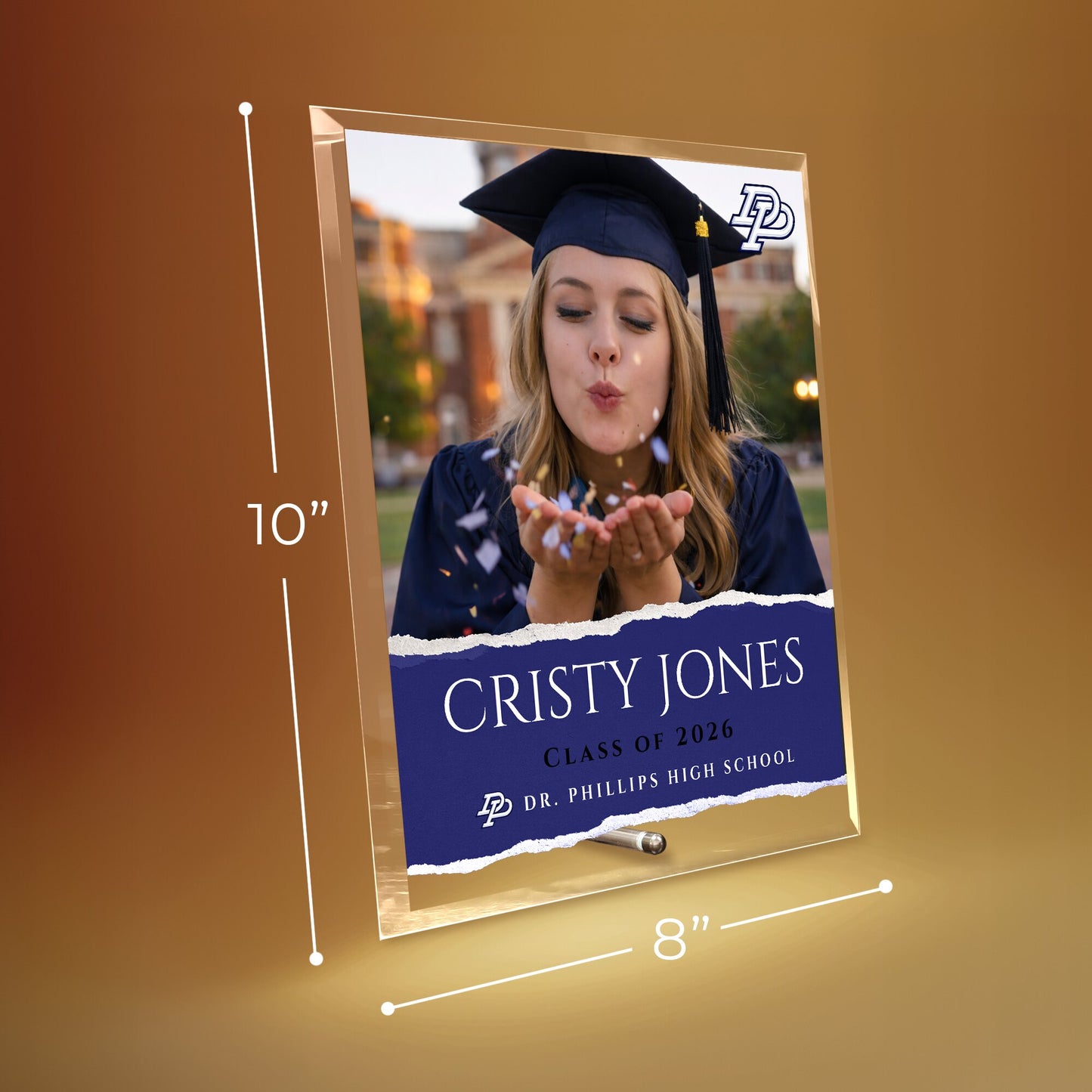 Dr. Phillips High School Glass Plaque Design 3