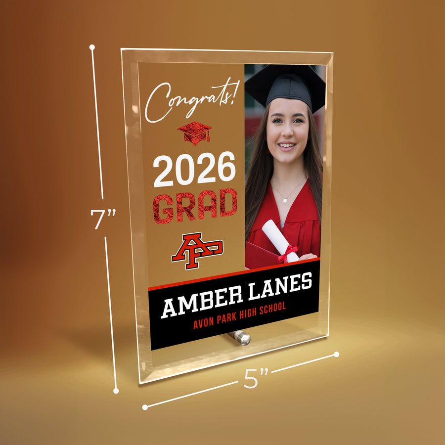 Avon Park High School Glass Plaque Design 4