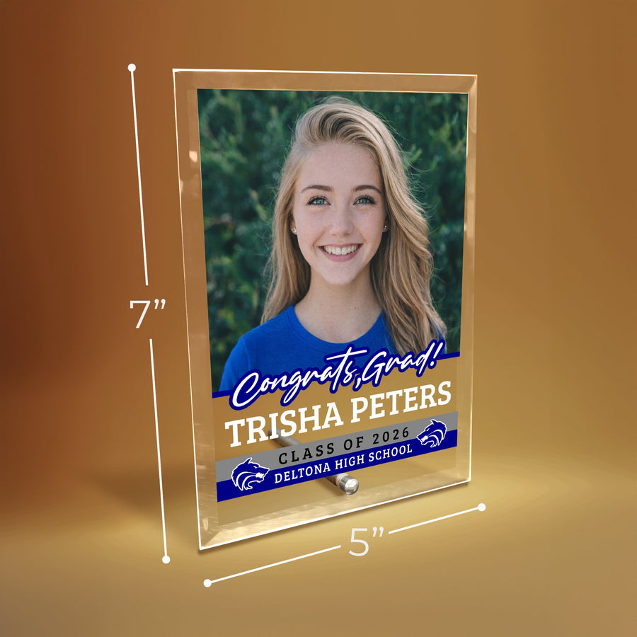 Deltona High School Glass Plaque Design 2