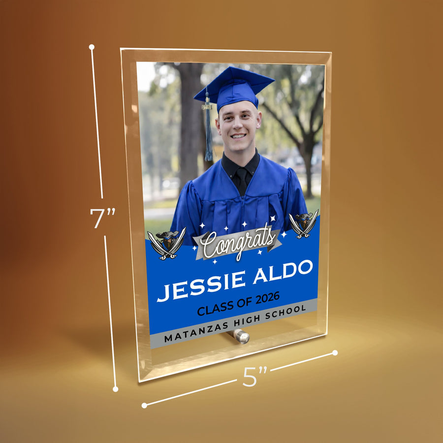 Matanzas High School Glass Plaque Design 6