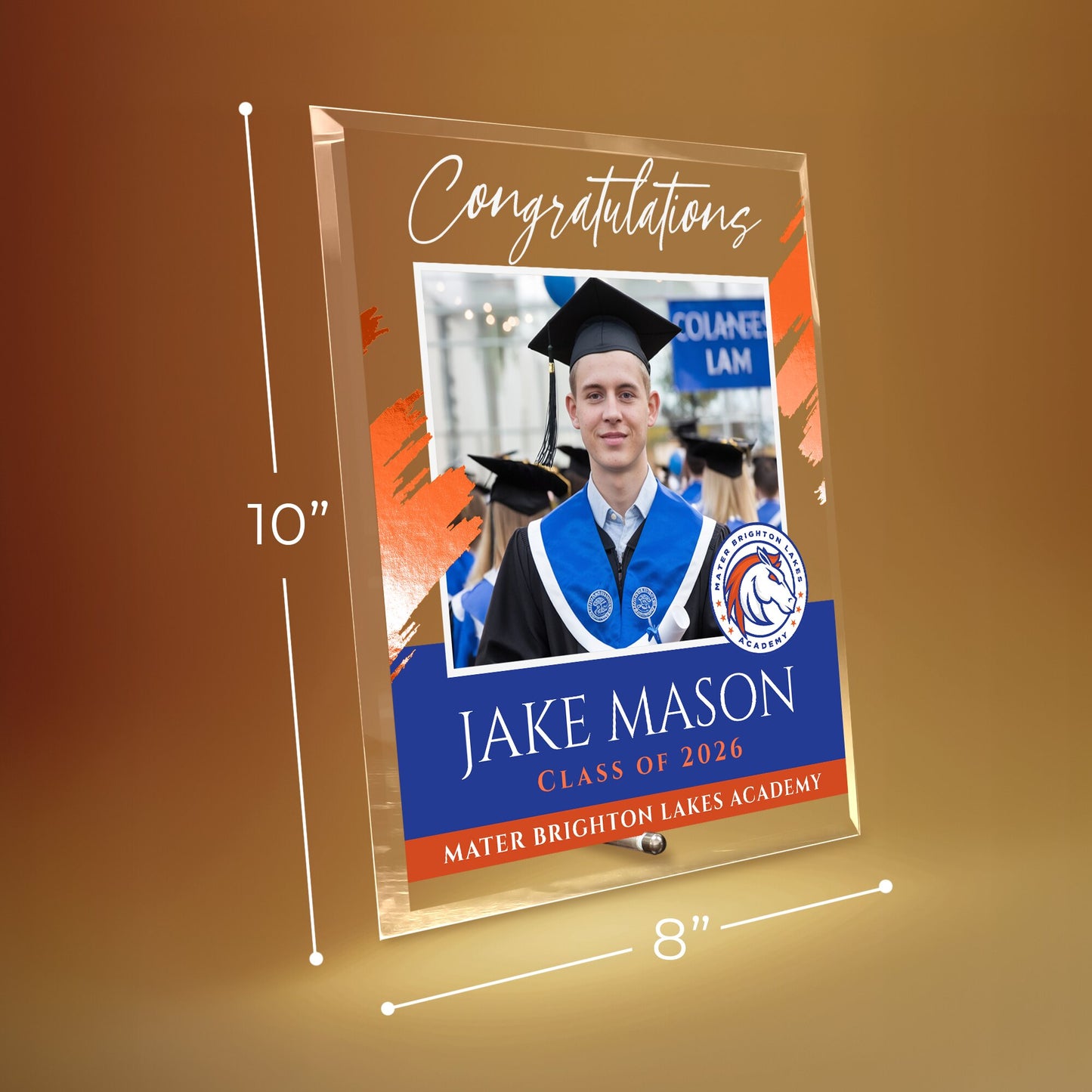 Mater Brighton Lakes Academy Glass Plaque Design 5