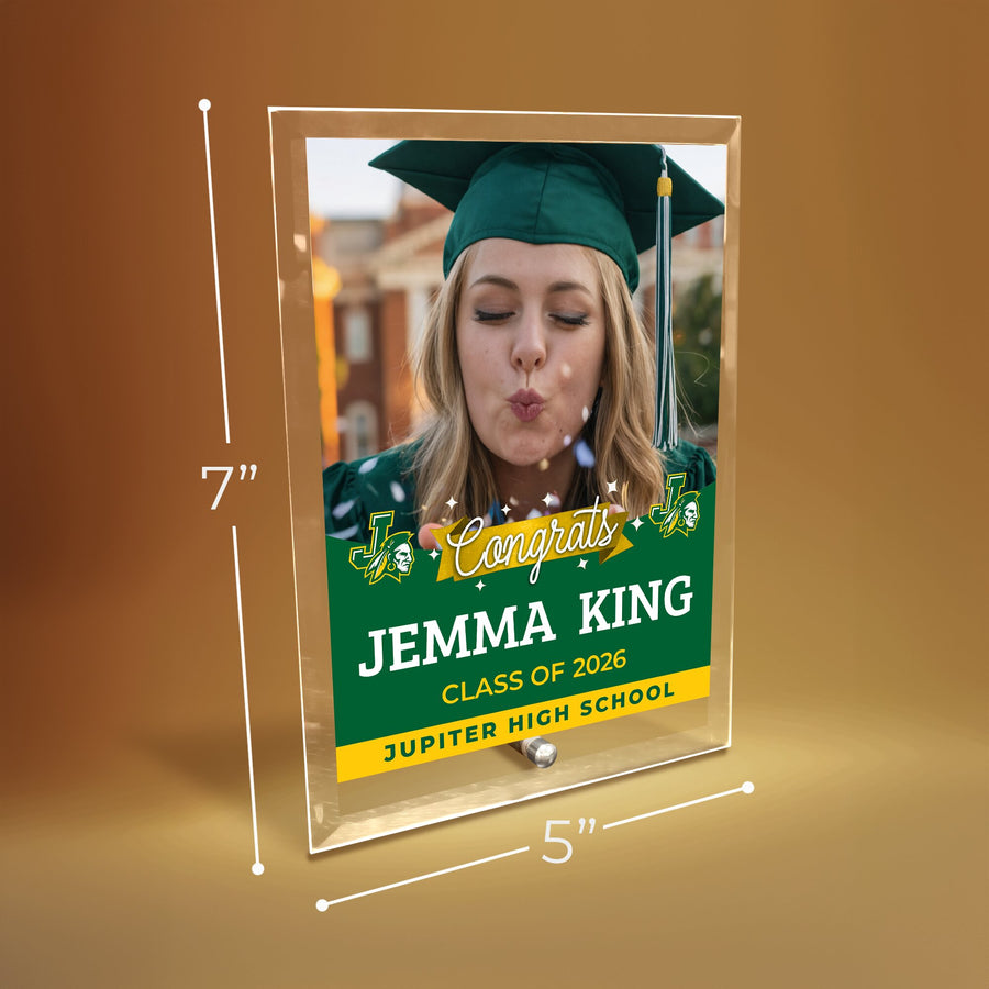 Jupiter High School Glass Plaque Design 6