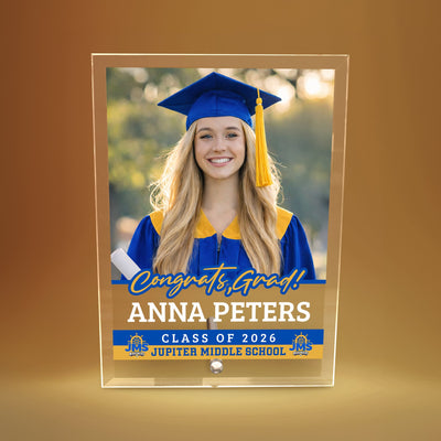 Jupiter Middle School Glass Plaque Design 2