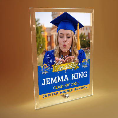 Jupiter Middle School Glass Plaque Design 6