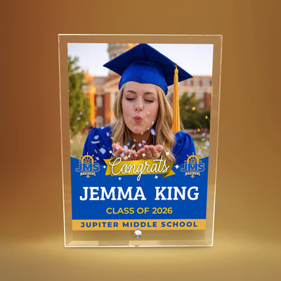 Jupiter Middle School Glass Plaque Design 6