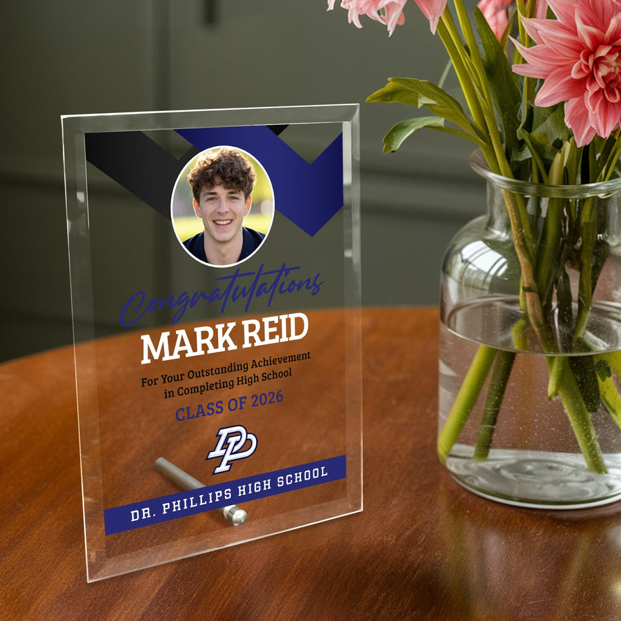 Dr. Phillips High School Glass Plaque Design 1