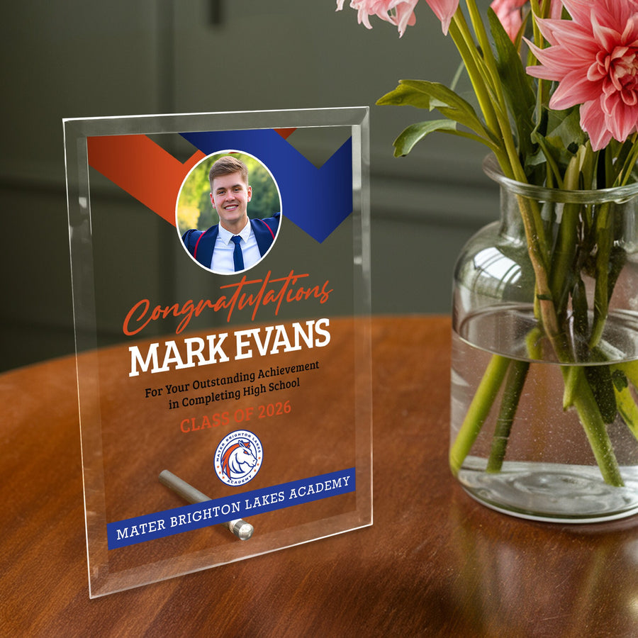 Mater Brighton Lakes Academy Glass Plaque Design 1