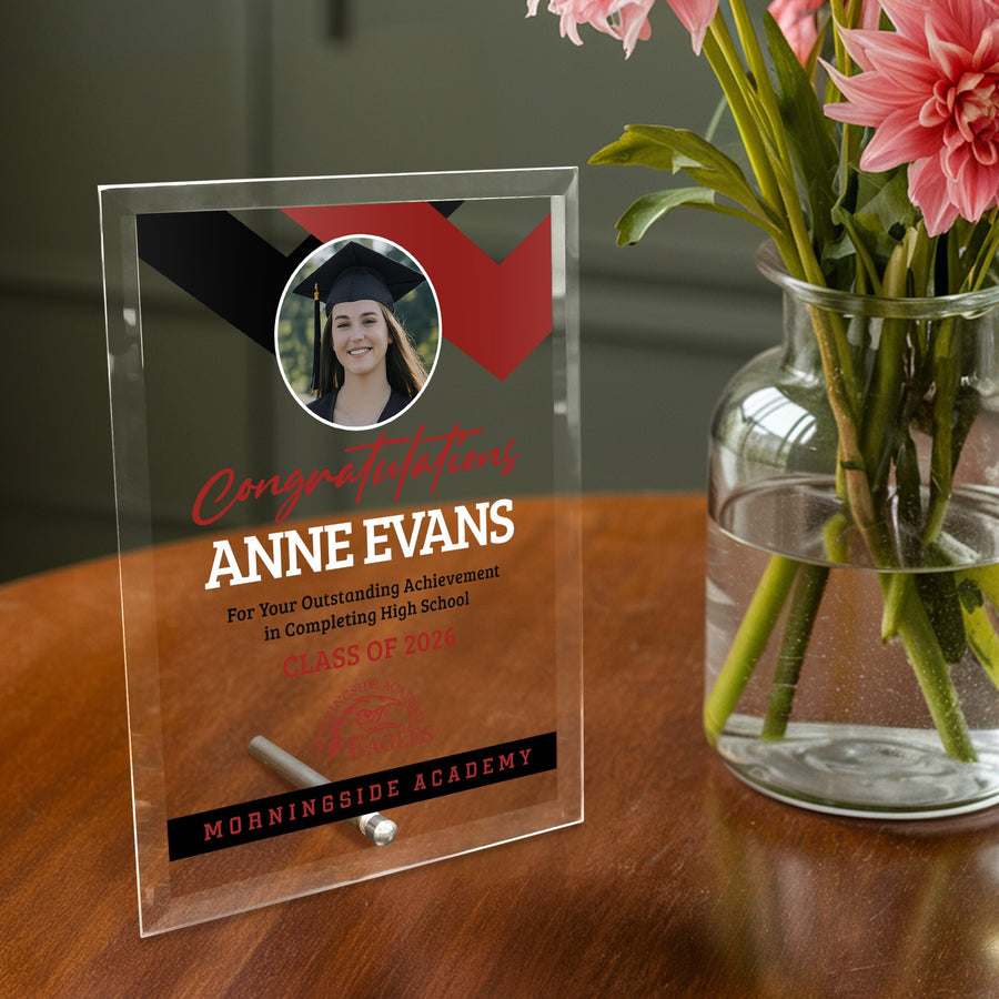 Morningside Academy Glass Plaque Design 1