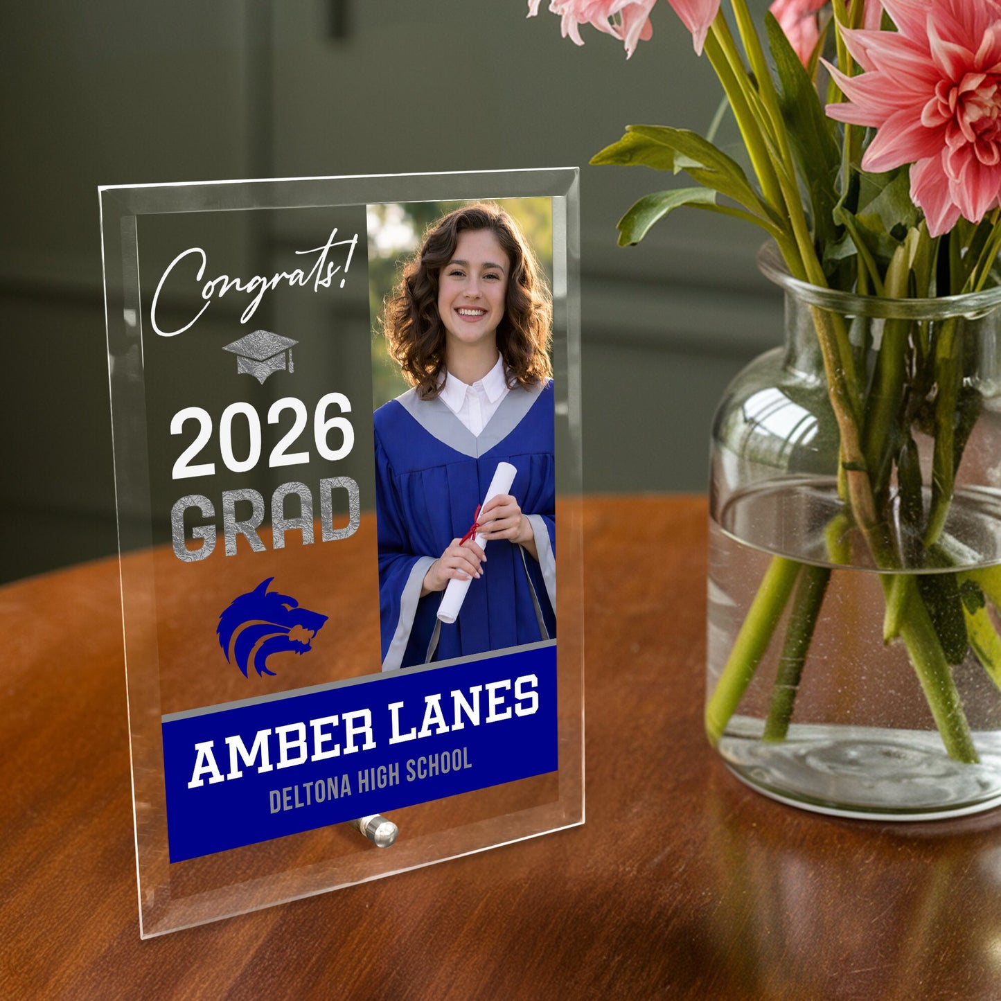 Deltona High School Glass Plaque Design 4