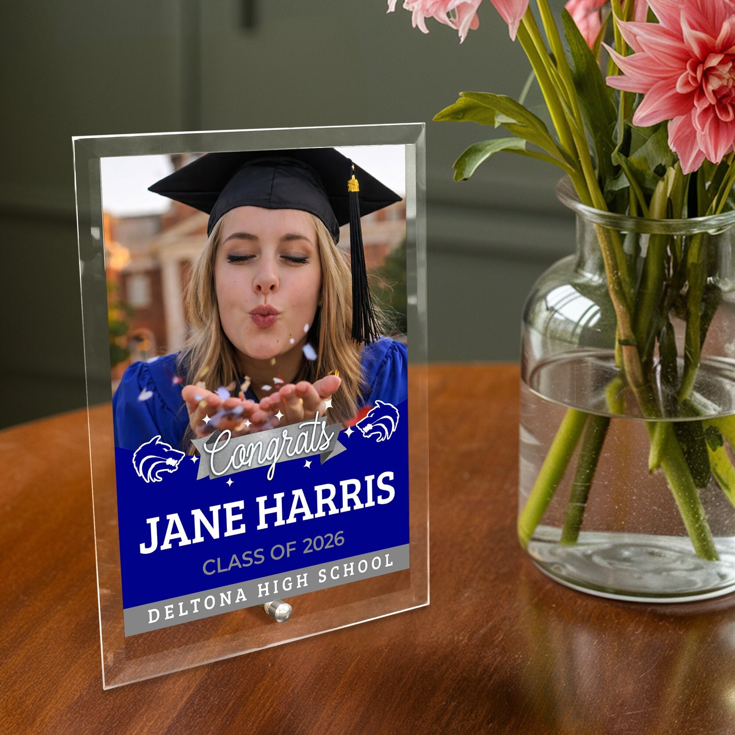 Deltona High School Glass Plaque Design 6