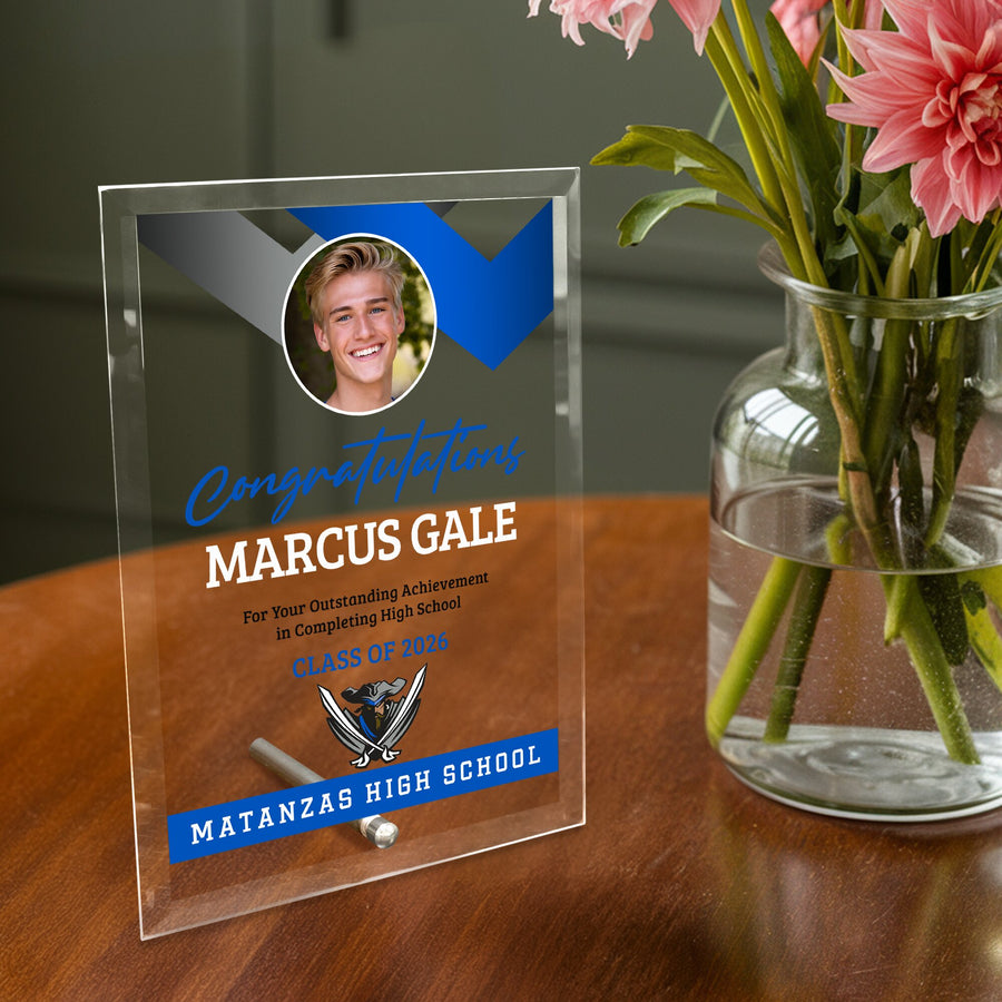 Matanzas High School Glass Plaque Design 1