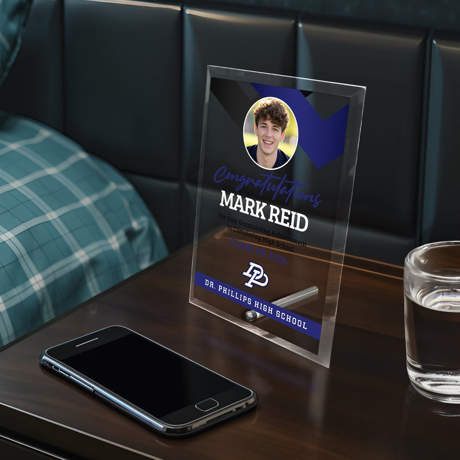 Dr. Phillips High School Glass Plaque Design 1