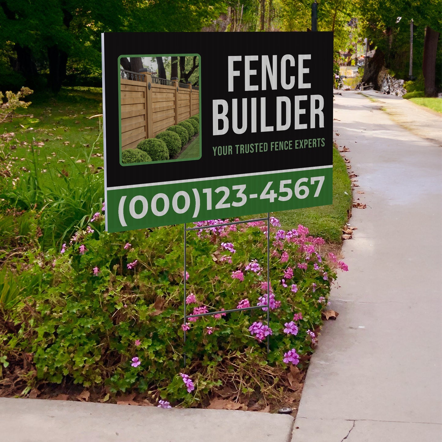 Fencing Services Yard Sign D7