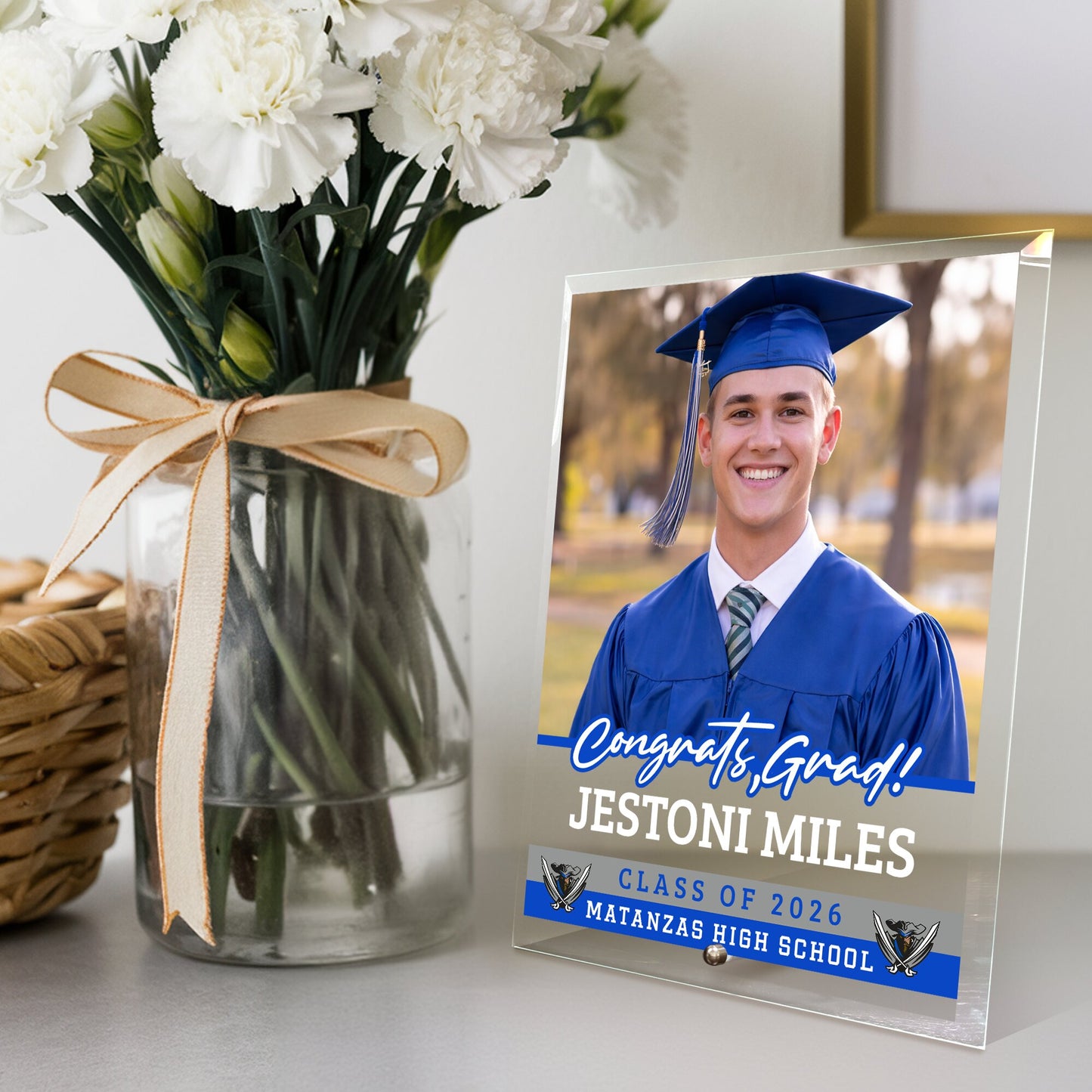 Matanzas High School Glass Plaque Design 2