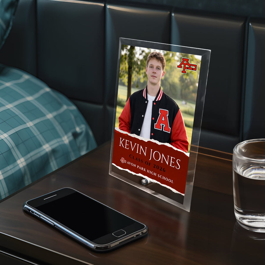 Avon Park High School Glass Plaque Design 3