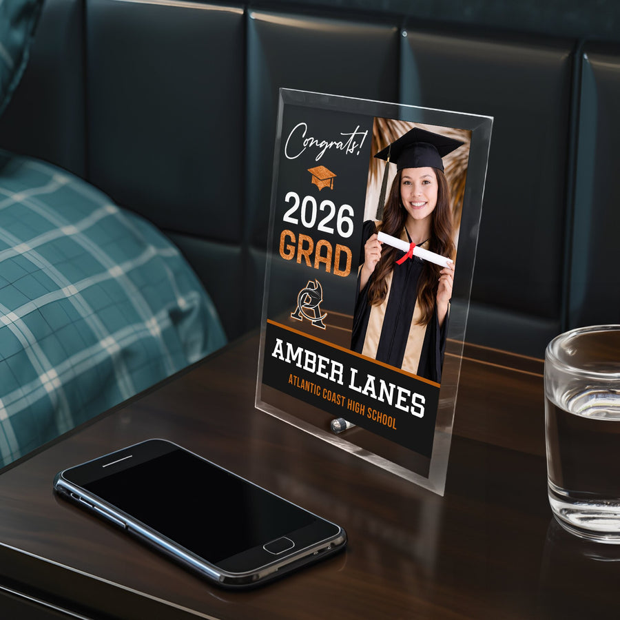 Atlantic Coast High School Glass Plaque Design 4