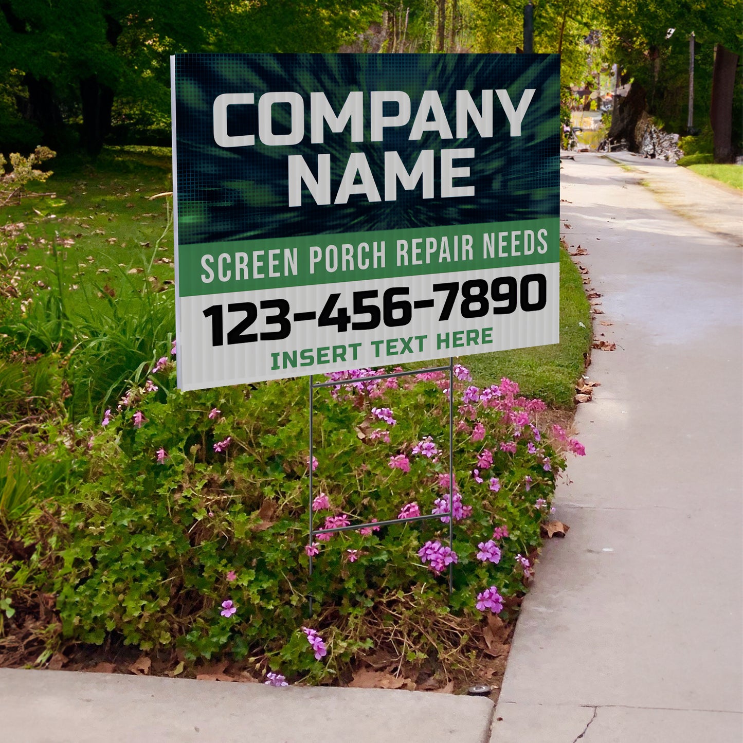 Screen Porch Repair Yard Sign D1