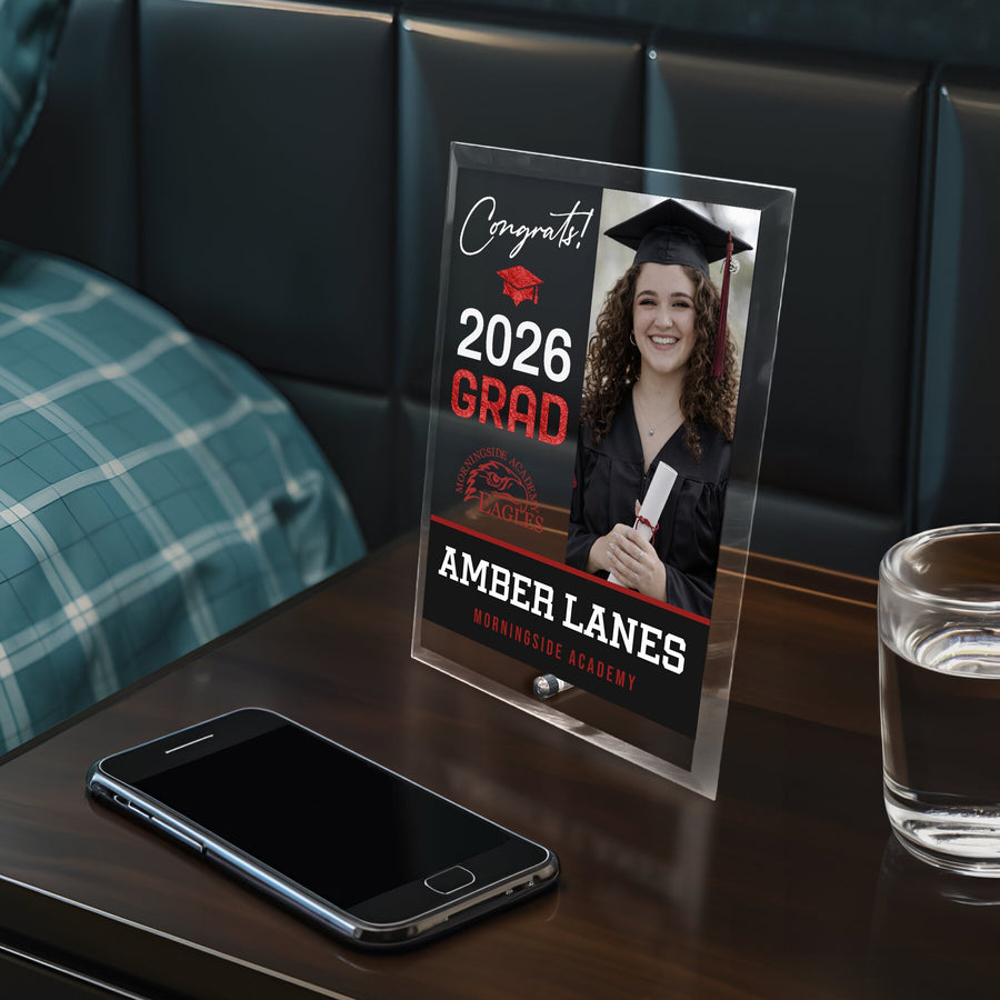 Morningside Academy Glass Plaque Design 4