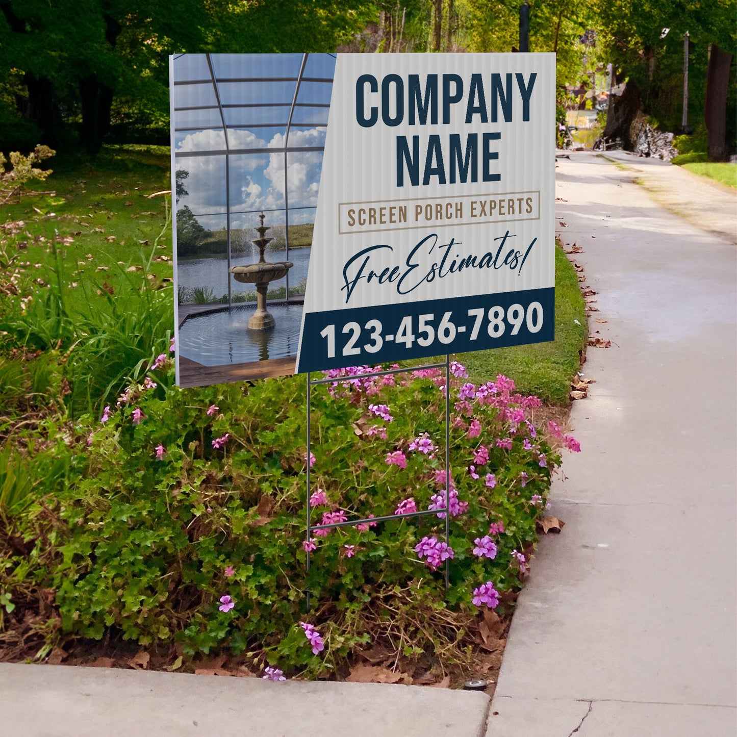 Screen Porch Repair Yard Sign D5