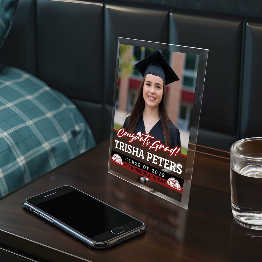 Morningside Academy Glass Plaque Design 2