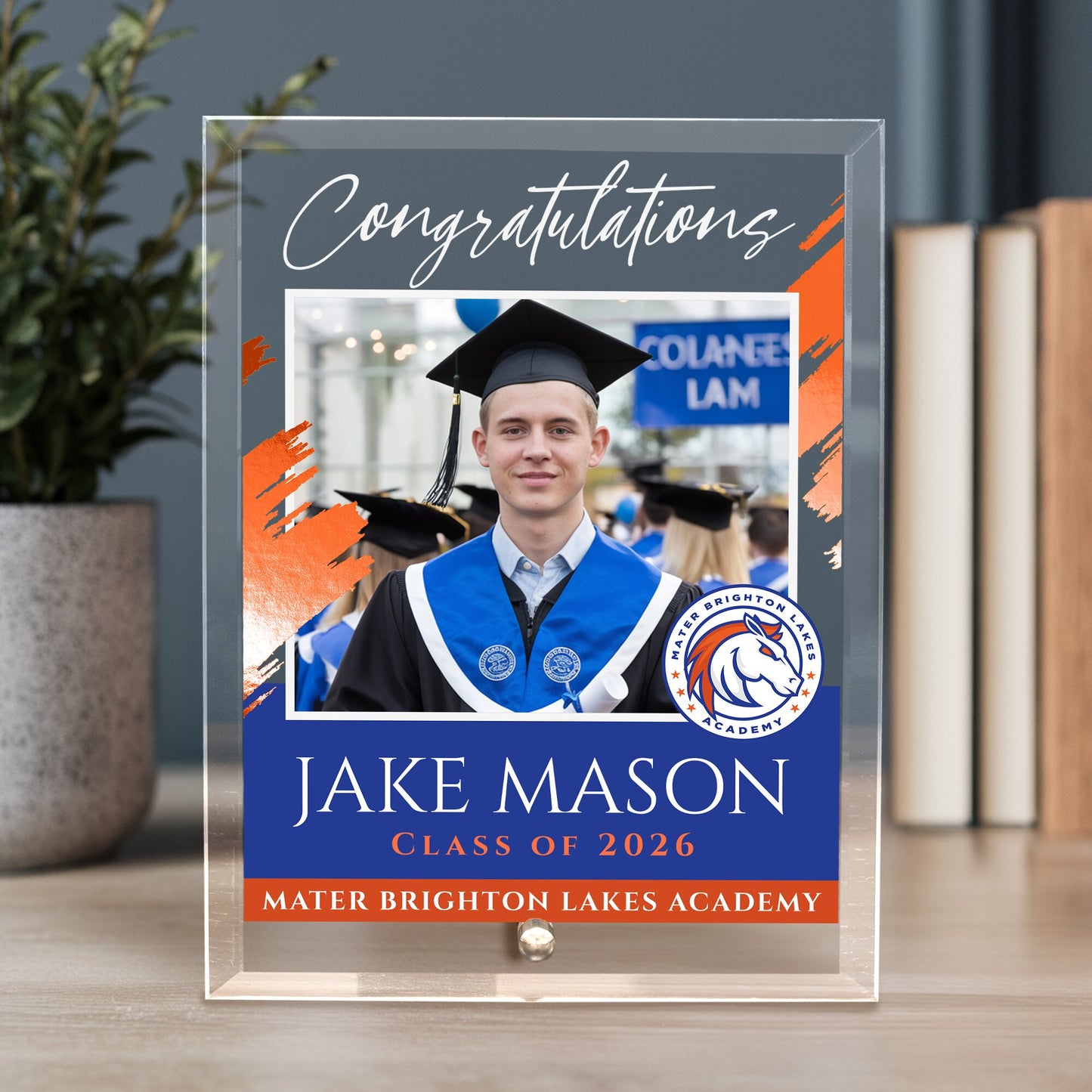 Mater Brighton Lakes Academy Glass Plaque Design 5