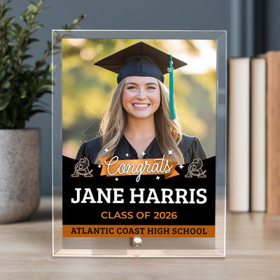 Atlantic Coast High School Glass Plaque Design 6