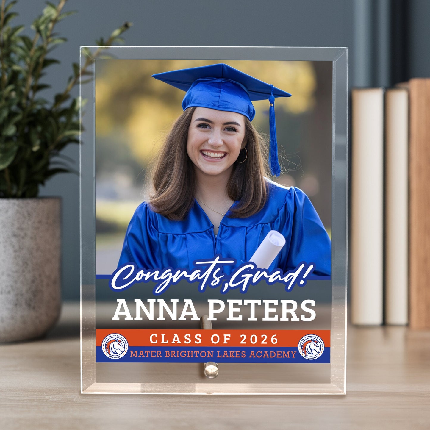 Mater Brighton Lakes Academy Glass Plaque Design 2