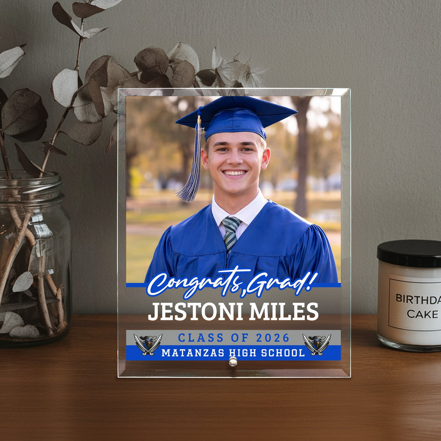 Matanzas High School Glass Plaque Design 2