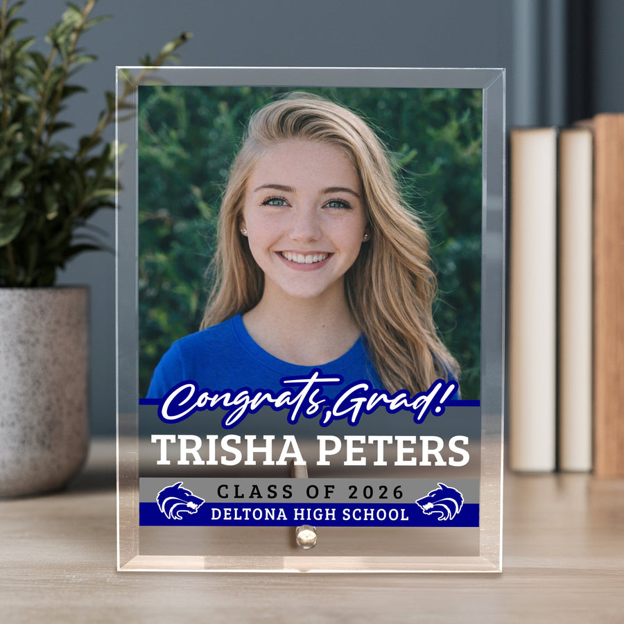 Deltona High School Glass Plaque Design 2