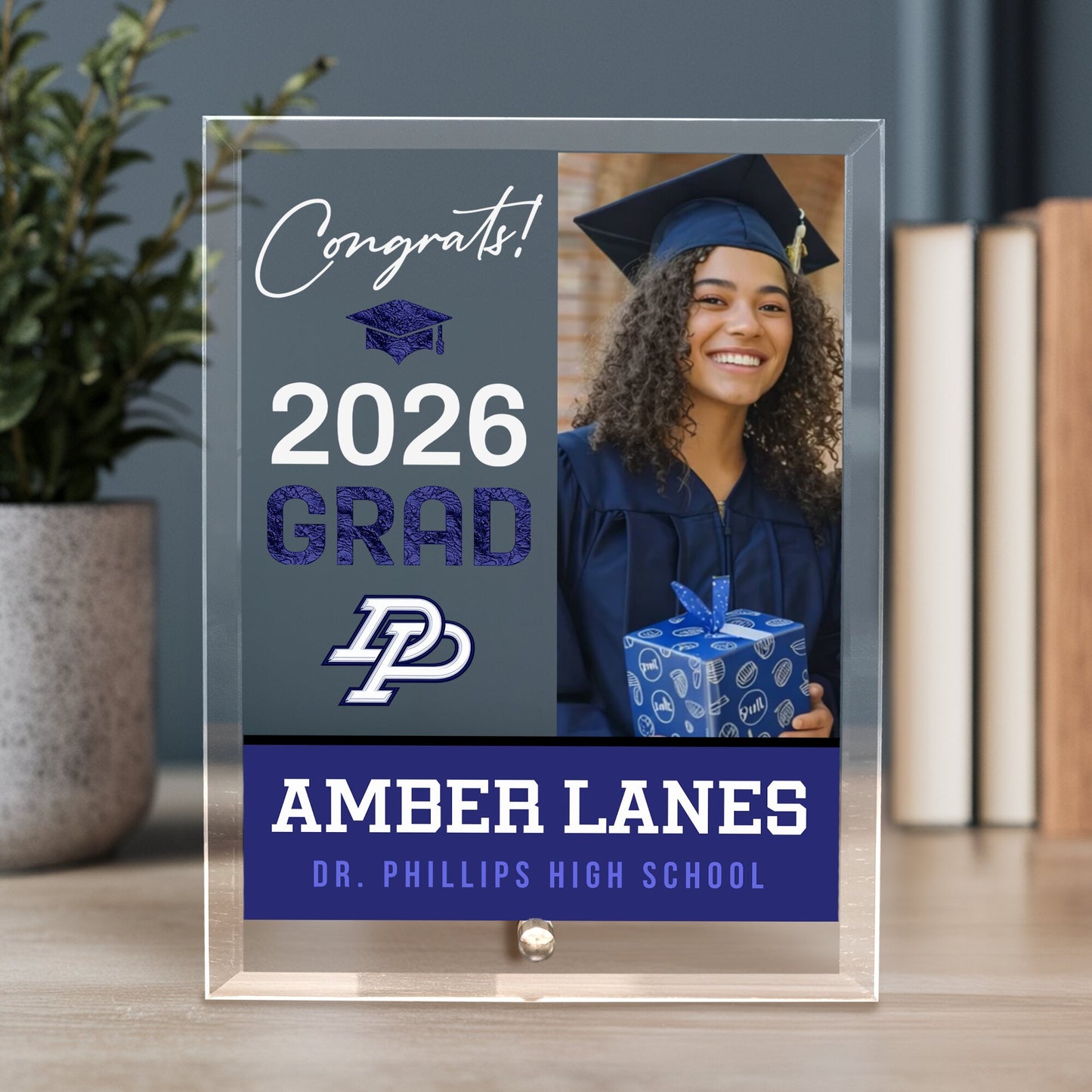 Dr. Phillips High School Glass Plaque Design 4