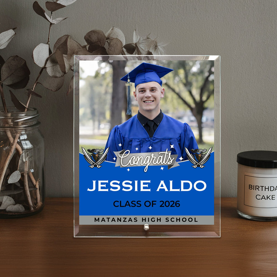 Matanzas High School Glass Plaque Design 6