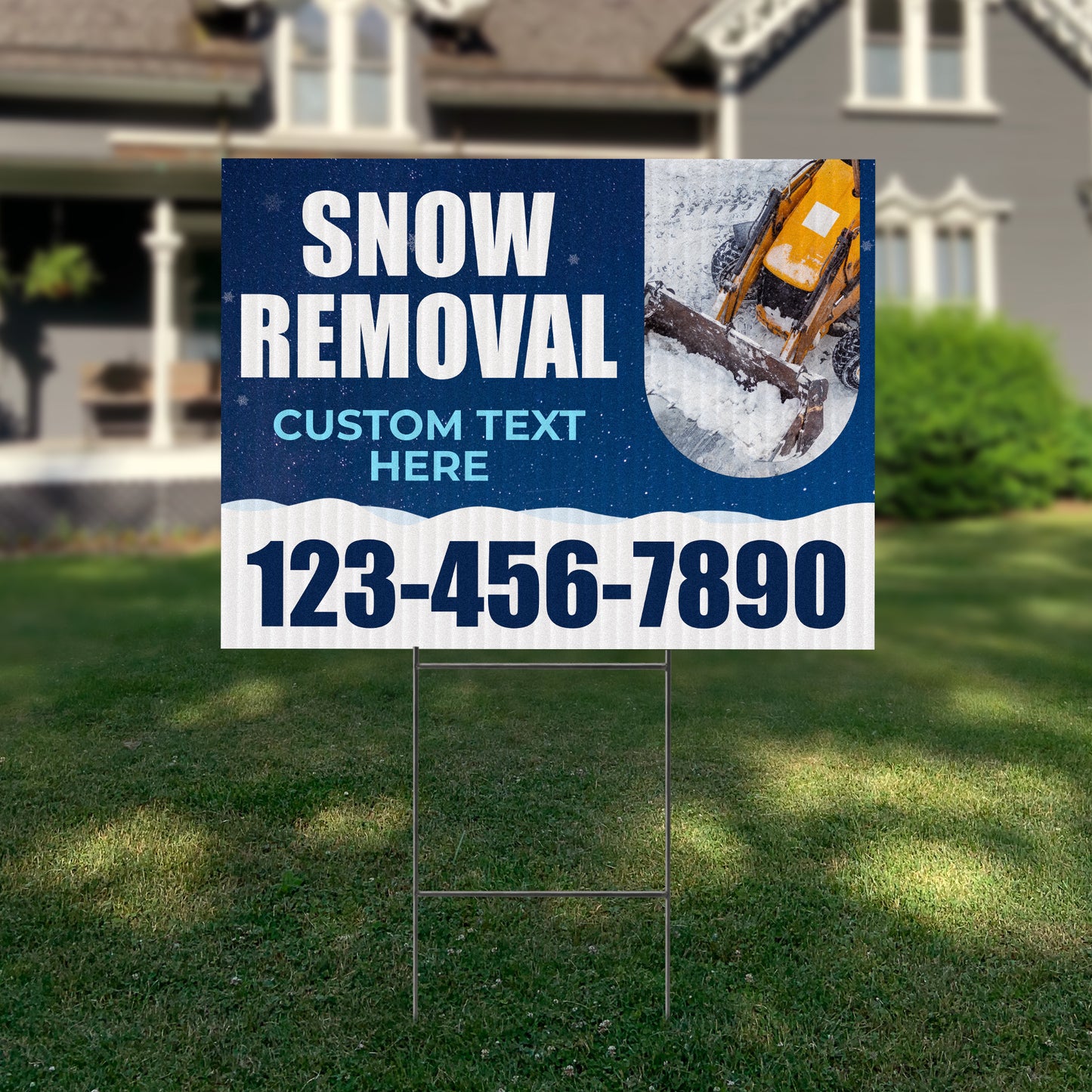 Snow Removal Yard Sign Design 4